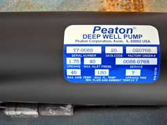 Data Plate label
