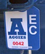 Parking Permits - hang tags, window sticker, mirror sticker, custom, Short order, no minimum